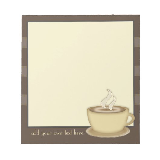 Kaffeeliebhaber Notizblock (Vorderseite)