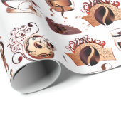 Kaffeeliebhaber Packpapier (Rolleneckpunkt)