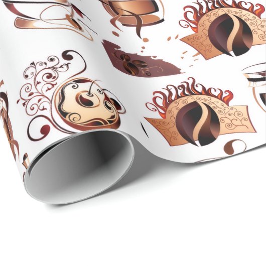 Kaffeeliebhaber Packpapier (Rolleneckpunkt)