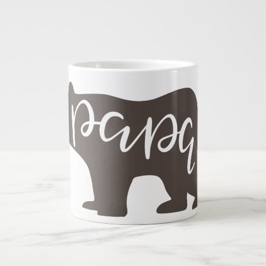 Kaffeeliebhaber Papa Bear Jumbo-Tasse (Vorderseite)