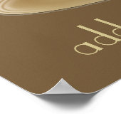 Kaffeeliebhaber Personalisiertes Poster (Ecke)