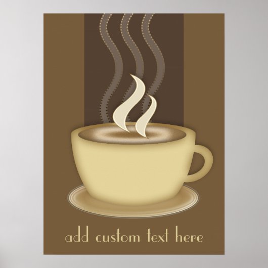 Kaffeeliebhaber Personalisiertes Poster (Vorne)