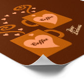 Kaffeeliebhaber poster, anpassen poster (Ecke)