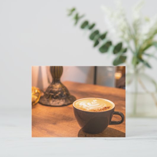 Kaffeeliebhaber Postkarte (Stehend Vorderseite)