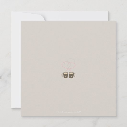 Kaffeeliebhaber Save the Date (Rückseite)