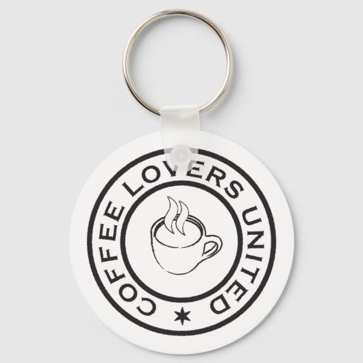 Kaffeeliebhaber Schlüsselanhänger (Vorderseite)