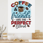 Kaffeeliebhaber sind die perfekte Mischung Poster (Küche)