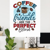 Kaffeeliebhaber sind die perfekte Mischung Poster (Heimbüro)