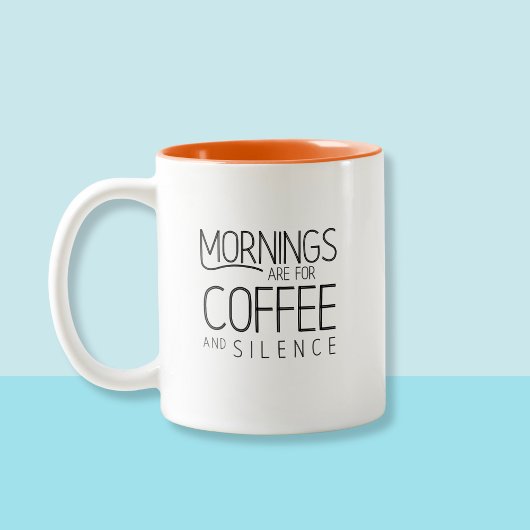 Kaffeeliebhaber, Spaß für Morgenstille Zweifarbige Tasse