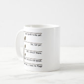 Kaffeeliebhaber Stimmungslage - Personalisiert Kaffeetasse (Vorderseite Links)