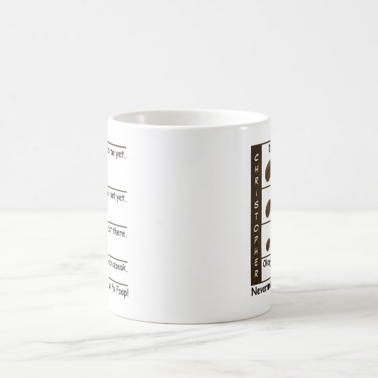 Kaffeeliebhaber Stimmungslage - Personalisiert Kaffeetasse (Mittel)
