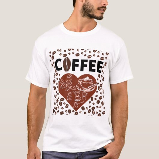 Kaffeeliebhaber T - Shirt (Vorderseite)