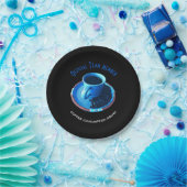 Kaffeeliebhaber trinken Squad Blue Cup und Saucer Pappteller (Party)