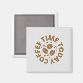 Kaffeeliebhaber und Kaffeebilder Magnet (Vorderseite/Rückseite)