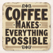 Kaffeeliebhaber Untersetzer (Vorderseite)