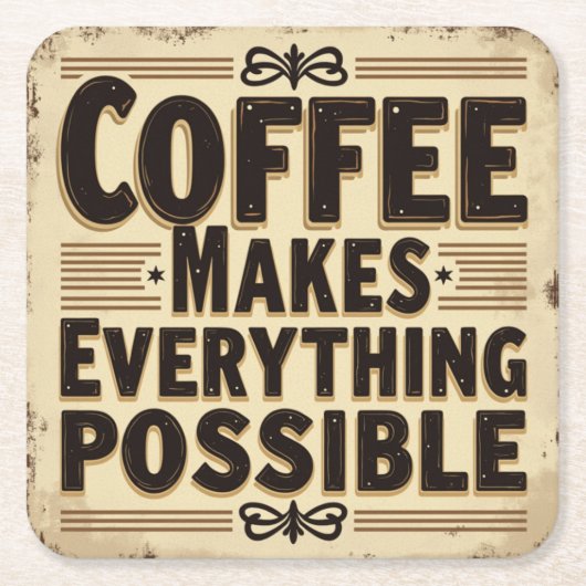 Kaffeeliebhaber Untersetzer (Vorderseite)