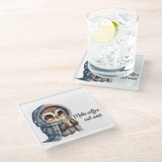 Kaffeeliebhaber Untersetzer (Schrägansicht)