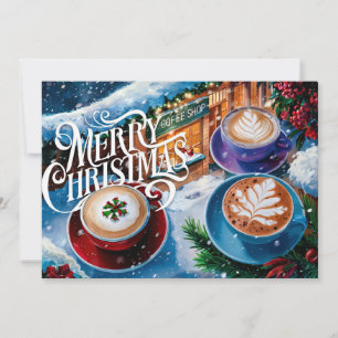 Kaffeeliebhaber Weihnachtskarte Nr. 6 Feiertagskarte