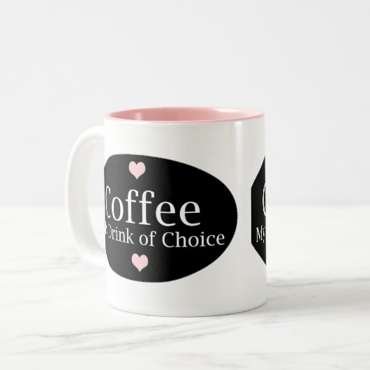 Kaffeeliebhaber Zweifarbige Tasse (Vorderseite Links)