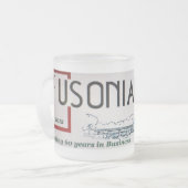 Kaffeelogo-Tasse Mattglastasse (Vorderseite Links)