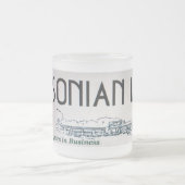 Kaffeelogo-Tasse Mattglastasse (Mittel)