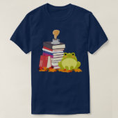 KaffeeLove Frog Lesebücher Kaffee Liebhaber T-Shirt (Design vorne)