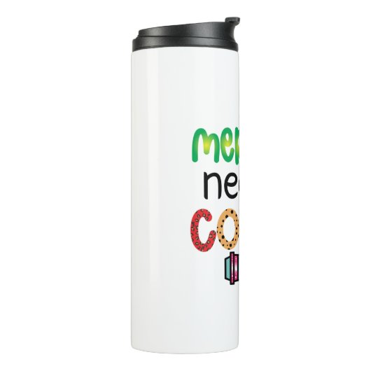 Kaffeemädchen brauchen auch Kaffee Thermosbecher (Nach links gedreht)