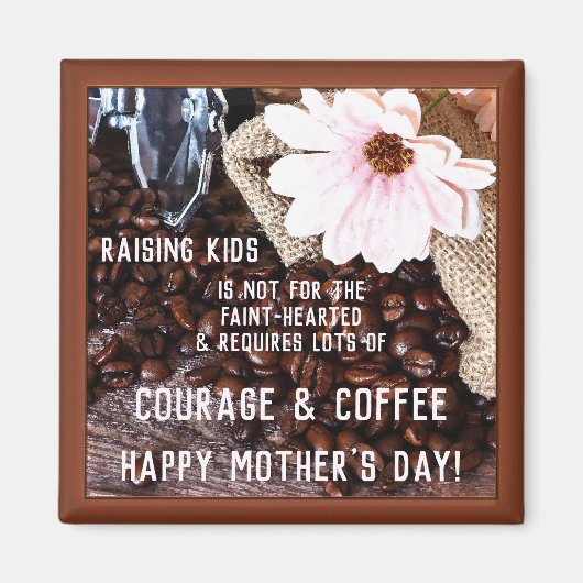 Kaffeemädchen Magnet (Vorne)