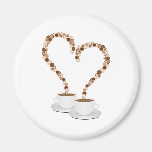 Kaffeemagnet am Morgen Magnet (Vorne)