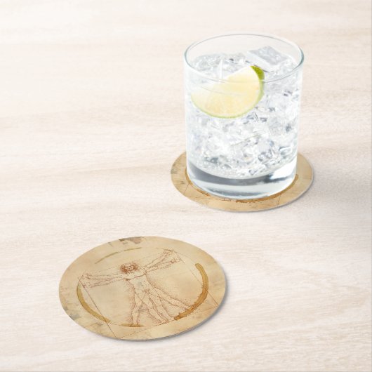 Kaffeemann Runder Pappuntersetzer (Vor Ort)