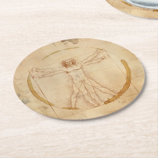 Kaffeemann Runder Pappuntersetzer (Angewinkelt)