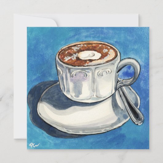 Kaffeemaschine #01 feiertagskarte (Vorderseite)