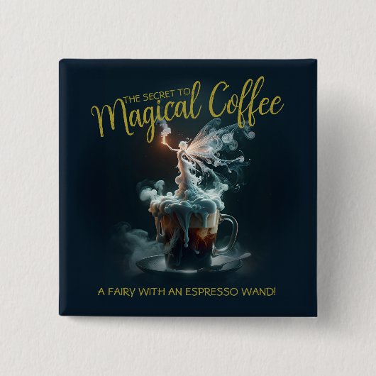 Kaffeemaschine Abzeichen Button (Vorderseite)