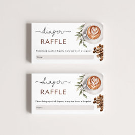 Kaffeemaschine - Baby wird Windeln zubereiten Begleitkarte