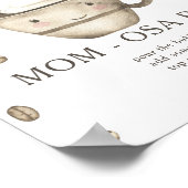Kaffeemaschine Babydusche Momosa Bar Poster (Ecke)