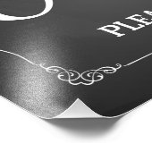 Kaffeemaschine Bar Hochzeitsschild Fotodruck (Ecke)