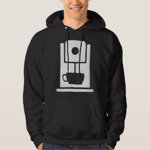 Kaffeemaschine Cafe Arbeiter einheitlich Hoodie