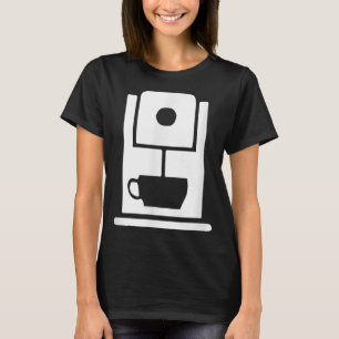 Kaffeemaschine Cafe Arbeiter einheitlich T-Shirt