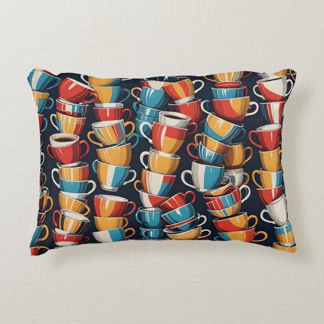 Kaffeemaschine Dekokissen (Vorderseite)