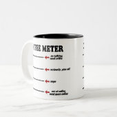 Kaffeemaschine (Die Original-Kaffeemettel-Tasse) Zweifarbige Tasse (Vorderseite Links)