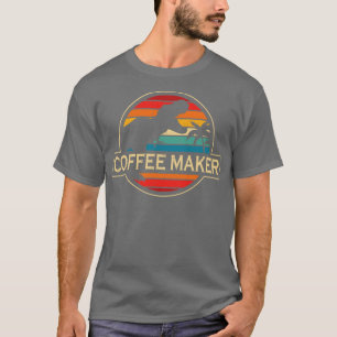 Kaffeemaschine Dinosaurier T-Shirt