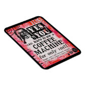 Kaffeemaschine - Funny Vintage Ad Magnet (Rechte Seite)