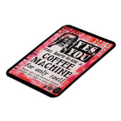 Kaffeemaschine - Funny Vintage Ad Magnet (Linke Seite)