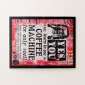Kaffeemaschine - Funny Vintage Ad Puzzle (Horizontal)