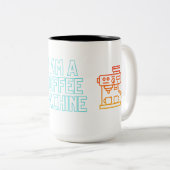 Kaffeemaschine Funny zitiert Klassische Tasse, 11 Zweifarbige Tasse (VorderseiteRechts)