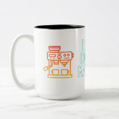 Kaffeemaschine Funny zitiert Klassische Tasse, 11 Zweifarbige Tasse (Links)