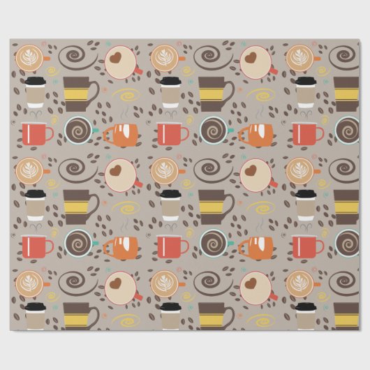 Kaffeemaschine Geschenkpapier (Flach)