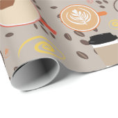 Kaffeemaschine Geschenkpapier (Rolleneckpunkt)