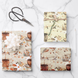 Kaffeemaschine Geschenkpapier Set