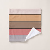 Kaffeemaschine Grau Dusty Rose auf Aquarellpapier Badhandtuch Set (Waschlappen)